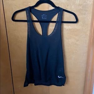 Black racer back top